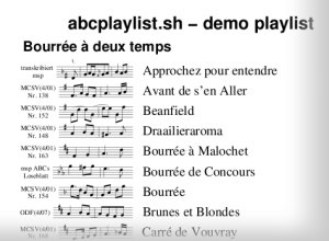 abcplaylist.sh: Playlist
Demo PDF